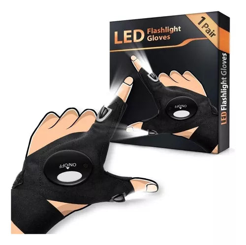 Guantes Con Luz Led Impermeable